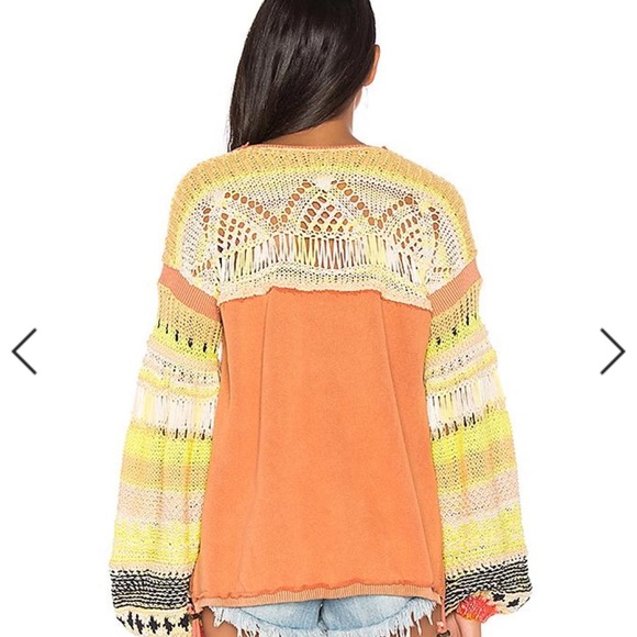 Free People Reminiscent Sweater In Terracotta Pullover Knit Crochet Boho
Size S - Picture 4 of 14